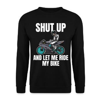 Motorcycle Lifestyle / Motorrad / Motorräder biker - Unisex Pullover - Schwarz - Vorne - Alina (178cm) & Michal (187cm)