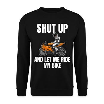 Motorcycle Lifestyle / Motorrad / Motorräder biker - Unisex Pullover - Schwarz - Vorne - Alina (178cm) & Michal (187cm)