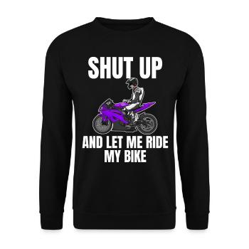 Motorcycle Lifestyle / Motorcycle / Motorcycles biker - Unisex Sweatshirt - black - Front - Alina (178cm) & Michal (187cm)