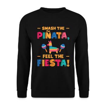 Cinco De Mayo Mexican Piñata Fiesta Party - Unisex Sweatshirt - black - Front - Alina (178cm) & Michal (187cm)