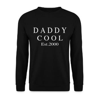 Daddy Cool est 2000 - Sweat-shirt Unisexe - noir - Devant - Alina (178cm) & Michal (187cm)