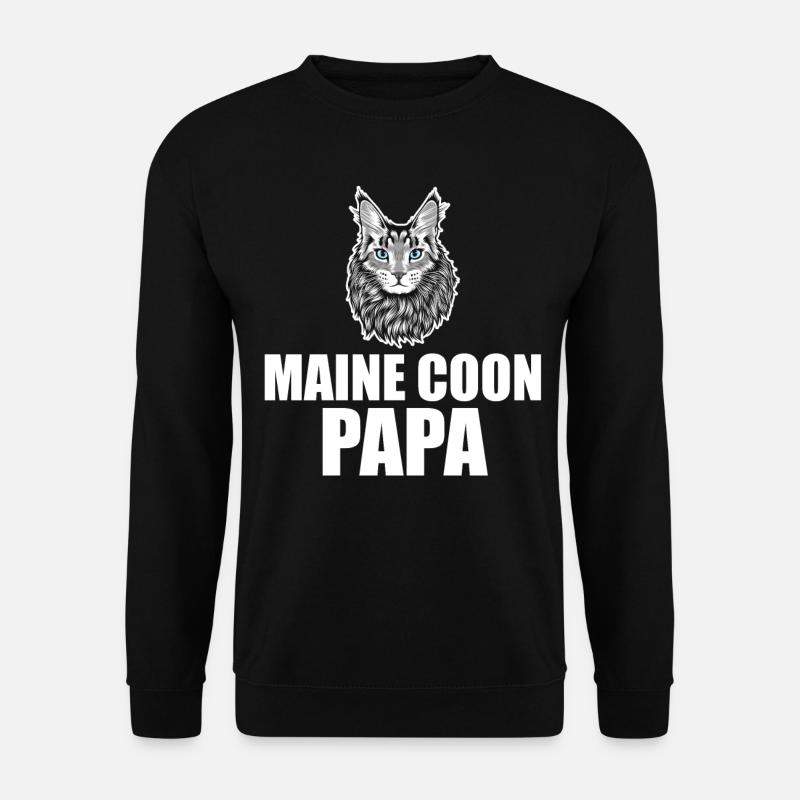 Maine Coon Cat - Unisex Sweatshirt - black
