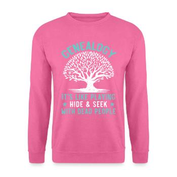 Genealogie Verstecken spielen mit toten Menschen - Unisex Pullover - Pink - Vorne