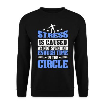 Discus Throw Discus Thrower Athletics Discus - Unisex Sweatshirt - black - Front - Alina (178cm) & Michal (187cm)
