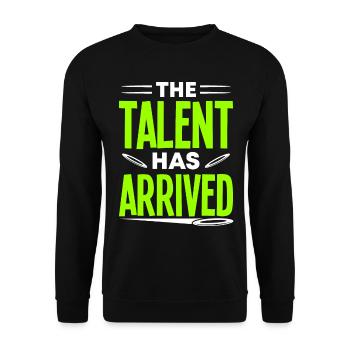 Discus Throw Discus Thrower Athletics Discus - Unisex Sweatshirt - black - Front - Alina (178cm) & Michal (187cm)