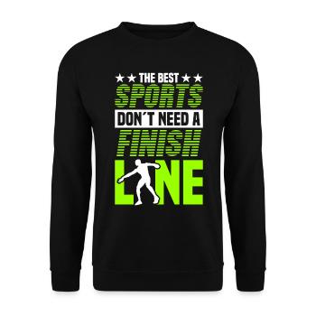 Discus Throw Discus Thrower Athletics Discus - Unisex Sweatshirt - black - Front - Alina (178cm) & Michal (187cm)