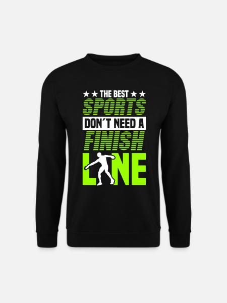 Diskuswurf Diskuswerfer Leichtathletik Diskus - Unisex Pullover - Schwarz