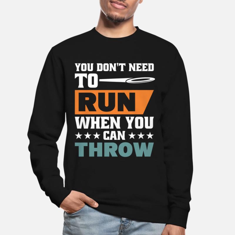 Diskuswurf Diskuswerfer Leichtathletik Diskus Unisex Pullover