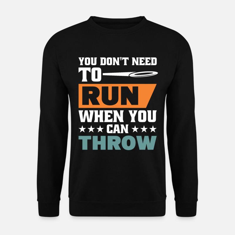 Diskuswurf Diskuswerfer Leichtathletik Diskus - Unisex Pullover - Schwarz