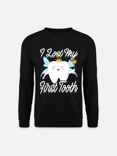 Ich Habe Meinen Ersten Zahn Verloren Zahnfee - Unisex Pullover - Schwarz