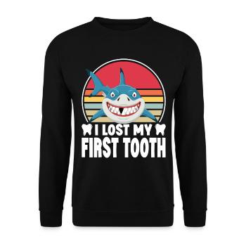 J’ai perdu ma première fée des dents de requin - Sweat-shirt Unisexe - noir - Devant - Alina (178cm) & Michal (187cm)