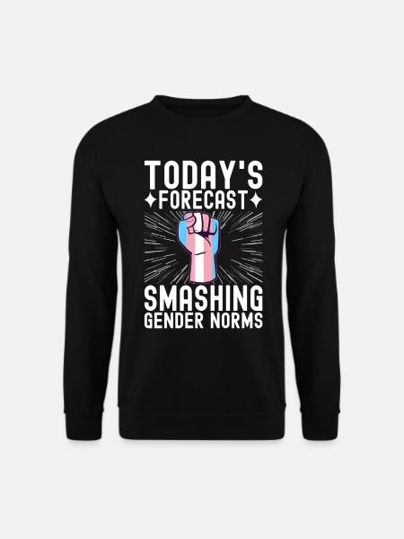 Transgender Trans LGBTQ - Unisex Pullover - Schwarz