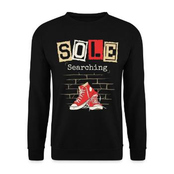 Sole sneakerhead shoe collector - Unisex Sweatshirt - black - Front - Alina (178cm) & Michal (187cm)