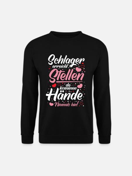 Schlager Schlagermusik Schlager Fan - Unisex Pullover - Schwarz