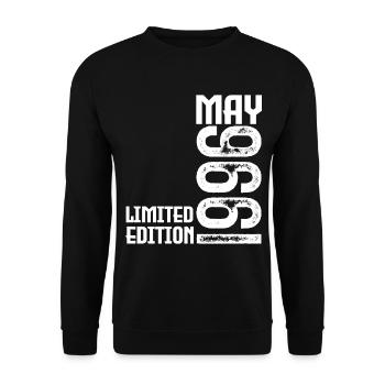 Gift May 1996. anniversary may 1996. May 1996. - Unisex Sweatshirt - black - Front - Alina (178cm) & Michal (187cm)