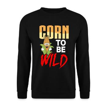 Mais Landwirtschaft Nutzpflanzen Landwirtschaft - Unisex Pullover - Schwarz - Vorne - Alina (178cm) & Michal (187cm)