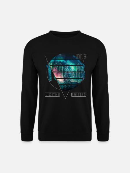 Limited Edition 1986 Juli Geburtstag Polarlicht - Unisex Pullover - Schwarz