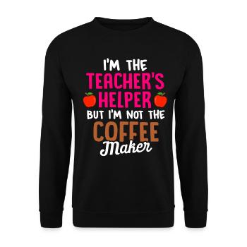 Paraprofessional Teacher Para Educator - Unisex Sweatshirt - black - Front - Alina (178cm) & Michal (187cm)