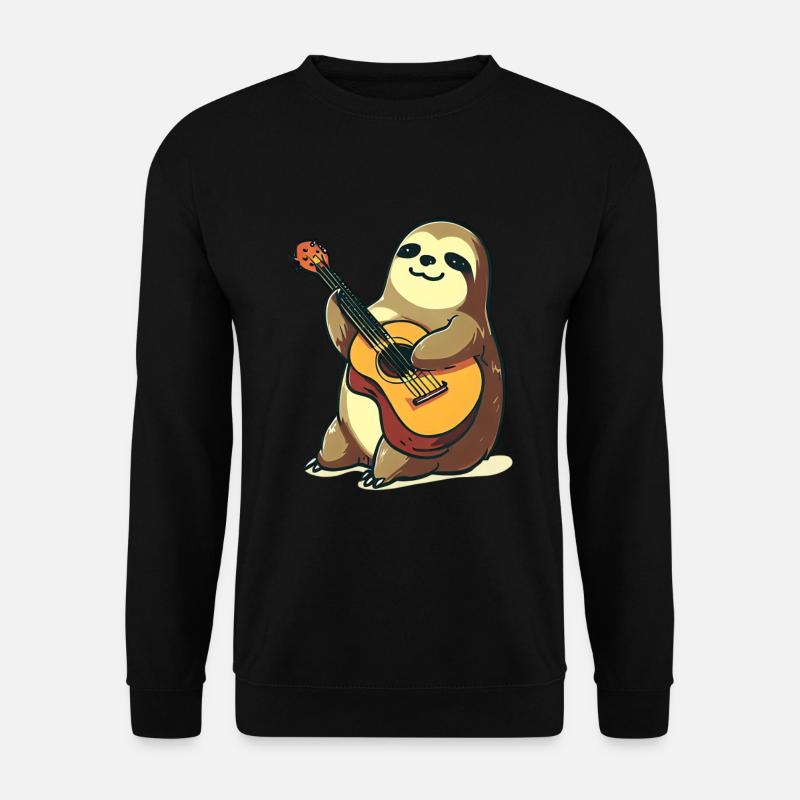 Musikalisches Faultier - Unisex Pullover - Schwarz