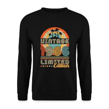 May 1966 Anniversary April 1966 May - Unisex Sweatshirt - black - Front - Alina (178cm) & Michal (187cm)