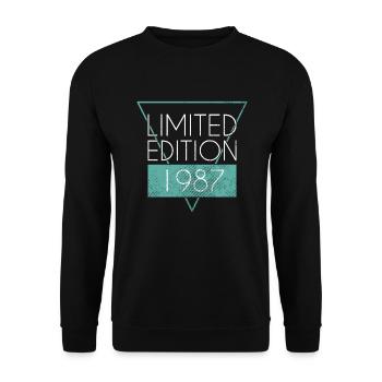 Limited Edition 1987 - Unisex Pullover - Schwarz - Vorne - Alina (178cm) & Michal (187cm)