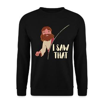 Ich Habe Gesehen, Dass Der Glaube Gott Anbeter - Unisex Pullover - Schwarz - Vorne - Alina (178cm) & Michal (187cm)