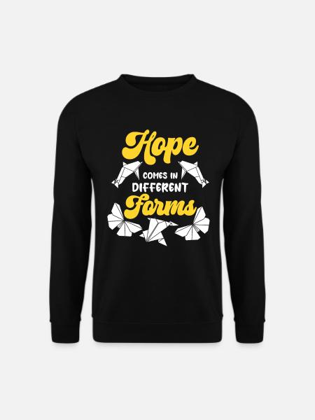 Japanische Papierfaltung Origami Herstellung - Unisex Pullover - Schwarz