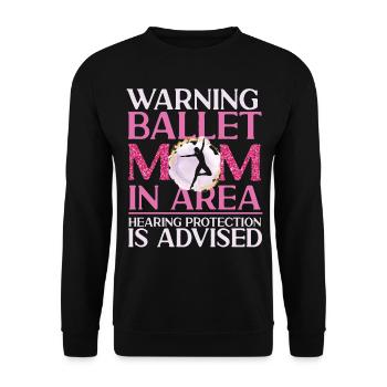 Ballet Dancer Dance Girl Ballerina - Unisex Pullover - Schwarz - Vorne - Alina (178cm) & Michal (187cm)