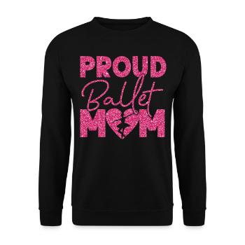 Ballet Dancer Dance Girl Ballerina - Unisex Pullover - Schwarz - Vorne - Alina (178cm) & Michal (187cm)