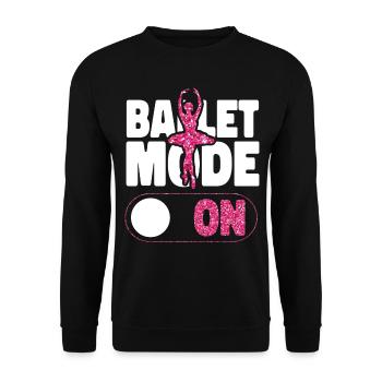 Ballet Dancer Dance Girl Ballerina - Unisex Pullover - Schwarz - Vorne - Alina (178cm) & Michal (187cm)