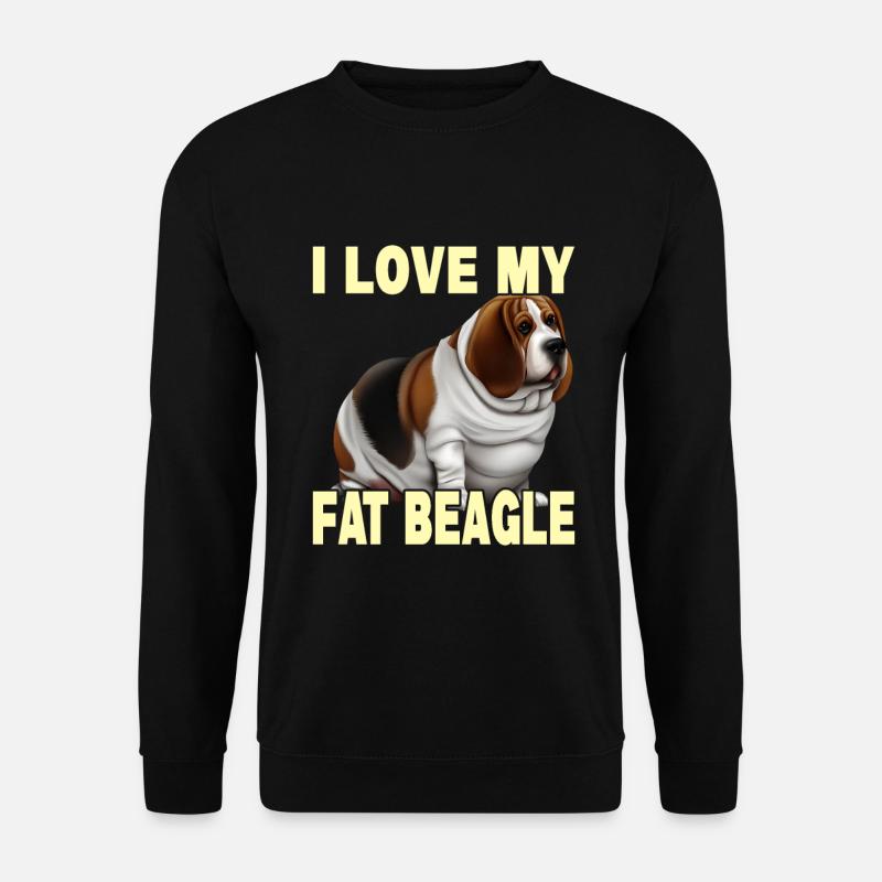 J’aime mon gros beagle - Sweat-shirt Unisexe - noir