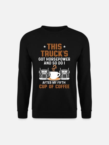 Lkw-Fahrer Trucker Driving - Unisex Pullover - Schwarz