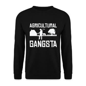 Agriculture Gangsta Jardinage Agriculteur - Sweat-shirt Unisexe - noir - Devant - Alina (178cm) & Michal (187cm)