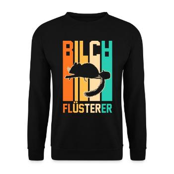 Bilch - Unisex Pullover - Schwarz - Vorne - Alina (178cm) & Michal (187cm)