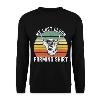Vache des Highlands Hochlandkuh - Sweat-shirt Unisexe - noir - Devant - Alina (178cm) & Michal (187cm)