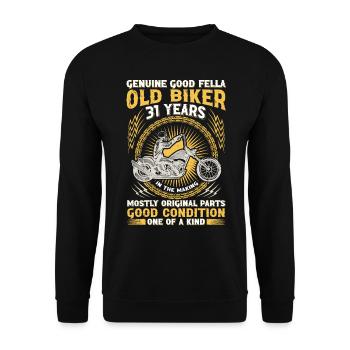 Biker Legend Since 1993 Motorcycle 31th Birthday - Unisex Sweatshirt - black - Front - Alina (178cm) & Michal (187cm)