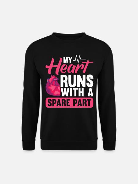 Herztransplantation Herzoperation Herz OP Bypass - Unisex Pullover - Schwarz