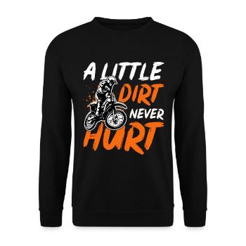 Dirt Bike Motocross n’a jamais un peu de saleté - Sweat-shirt Unisexe - noir - Devant - Alina (178cm) & Michal (187cm)