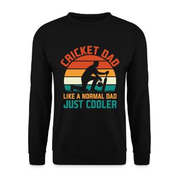 India Sports Cricket Lovers Cricketers - Unisex Sweatshirt - black - Front - Alina (178cm) & Michal (187cm)