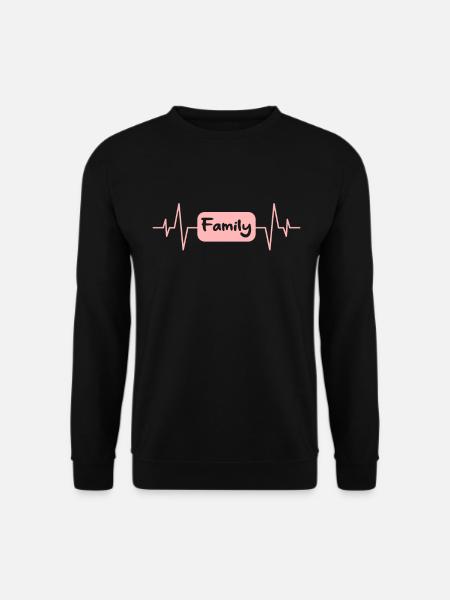 Familie Herzschlag - Unisex Pullover - Schwarz