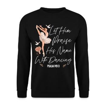 Ballet Danseuse Danse Ballerine - Sweat-shirt Unisexe - noir - Devant - Alina (178cm) & Michal (187cm)