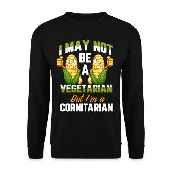 culture du maïs cultures agriculture - Sweat-shirt Unisexe - noir - Devant - Alina (178cm) & Michal (187cm)
