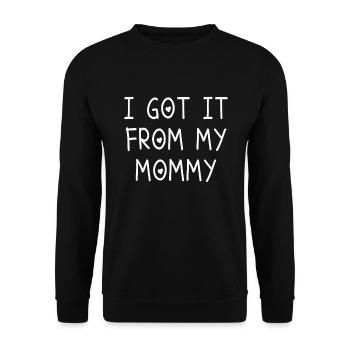 From Mama Gift - Unisex Sweatshirt - black - Front - Alina (178cm) & Michal (187cm)