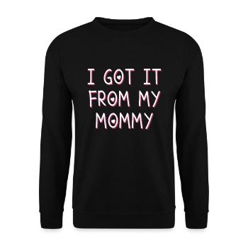 From Mama Gift - Unisex Sweatshirt - black - Front - Alina (178cm) & Michal (187cm)