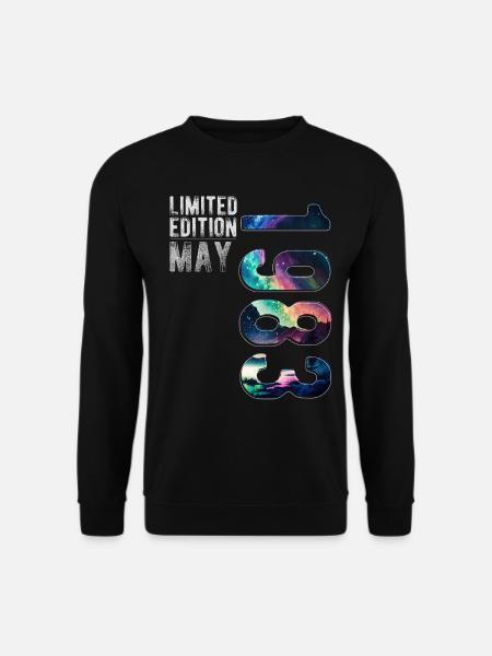 Limited Edition 1983 Mai Geburtstag Nordlichter - Unisex Pullover - Schwarz