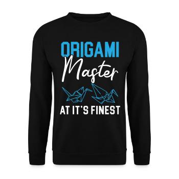 Des maîtres de l’origami au plus haut niveau du papier japonais - Sweat-shirt Unisexe - noir - Devant - Alina (178cm) & Michal (187cm)