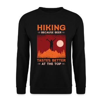 Randonnées Camping Randonneurs en montagne - Sweat-shirt Unisexe - noir - Devant - Alina (178cm) & Michal (187cm)