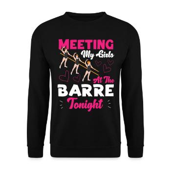 Ballet Danseuse Danse Ballerine - Sweat-shirt Unisexe - noir - Devant - Alina (178cm) & Michal (187cm)