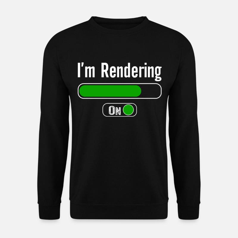I'm RenderingVideoeditor Bearbeitender Videofilmer - Unisex Pullover - Schwarz