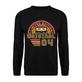Original 2004 Vintage Anniversaire Humour - Sweat-shirt Unisexe - noir - Devant - Alina (178cm) & Michal (187cm)